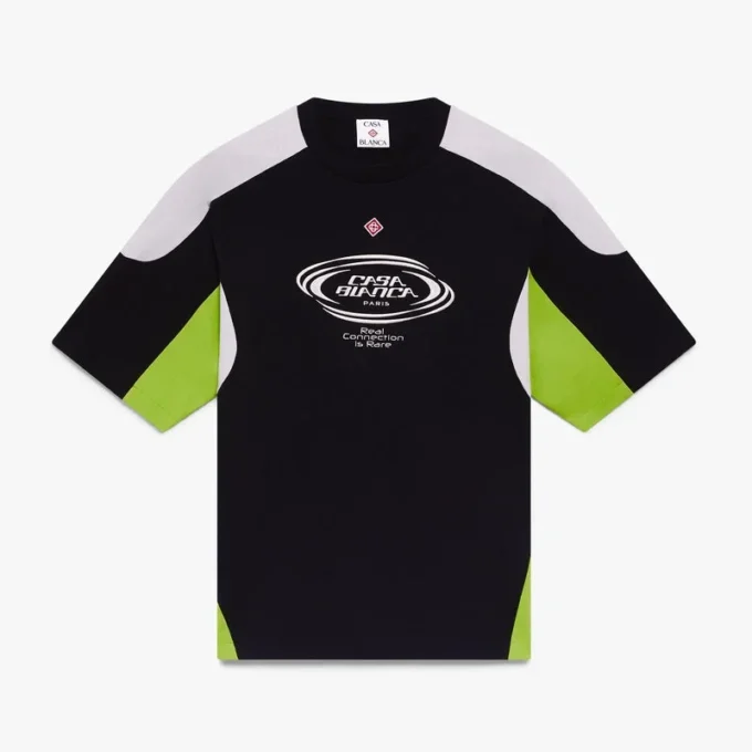 T-shirt oversize à manches courtes et blocs de couleur