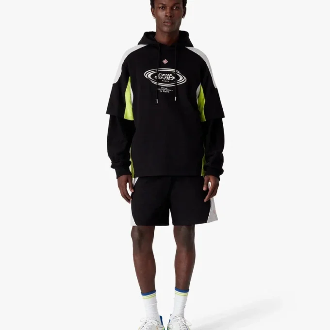 T-shirt oversize à manches courtes et blocs de couleur