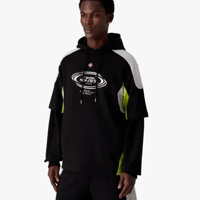 T-shirt oversize à manches courtes et blocs de couleur