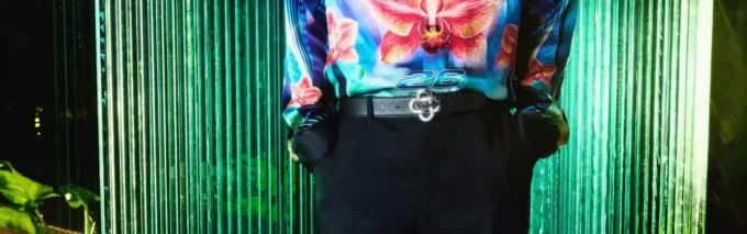 T-shirt oversize à manches courtes Glitch Orchid T-shirt oversize à manches courtes Glitch Orchid