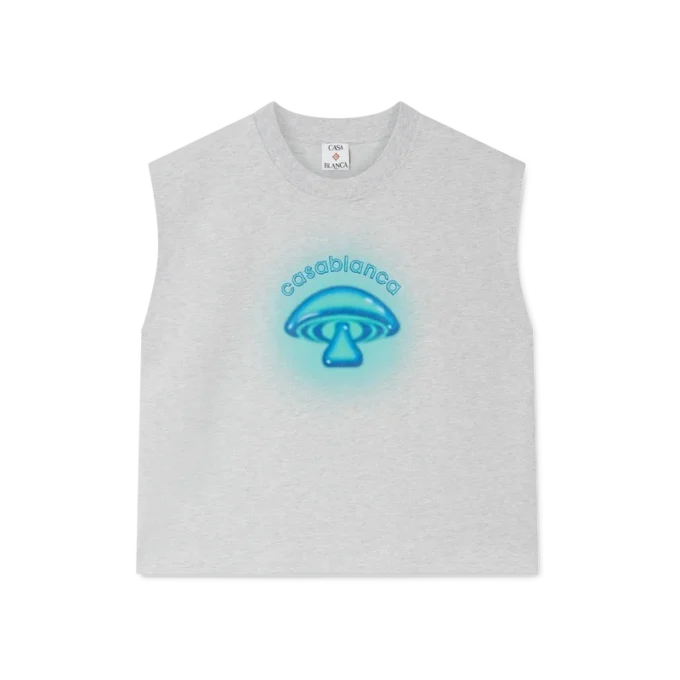 T-shirt sans manches Airbrush Mushroom