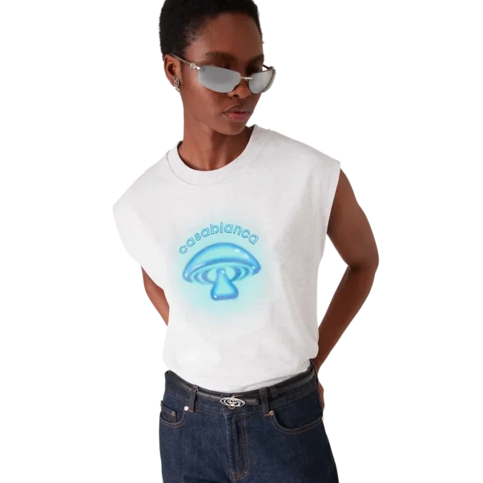 T-shirt sans manches Airbrush Mushroom