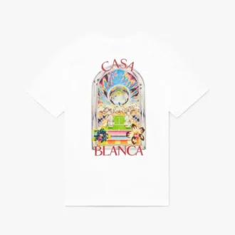 T-shirt à shorts « White Tennis Landscape »