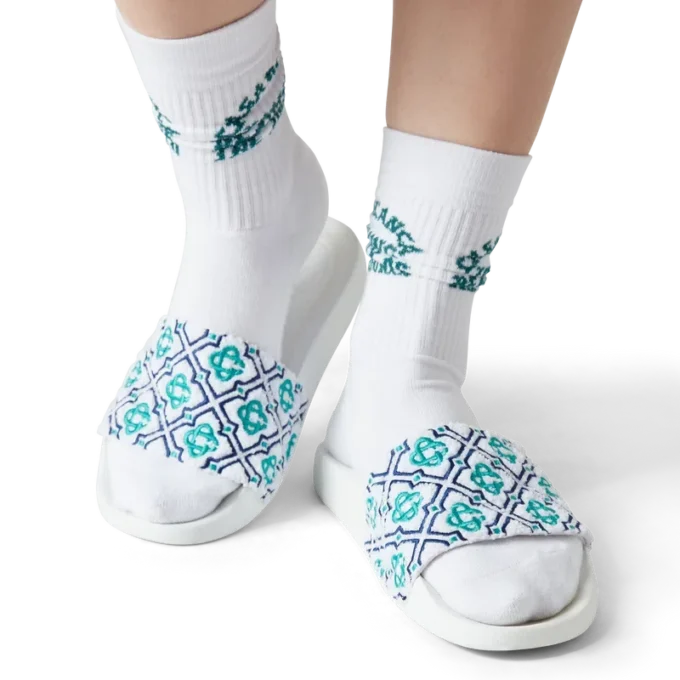 Tongs en tissu éponge Monogram pour femme