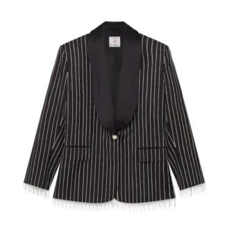 Veste ajustée ornée de cristaux