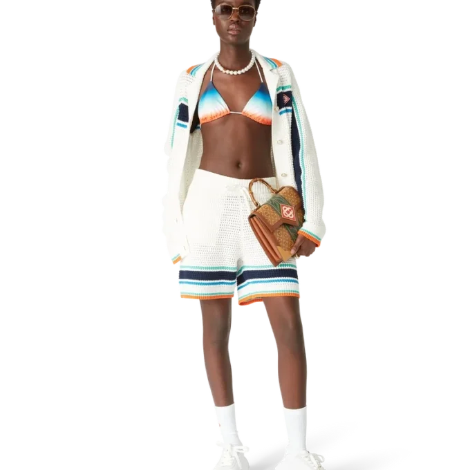 Veste-chemise Tennis en crochet