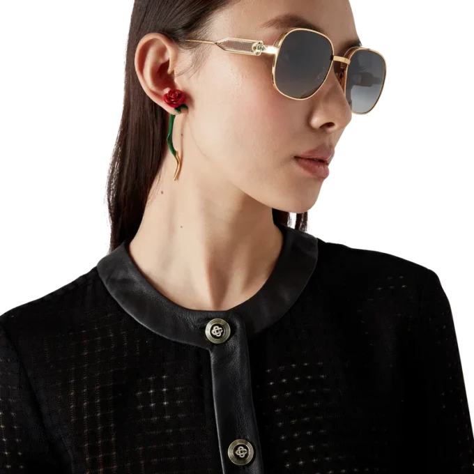 Veste courte ajustée à mailles ouvertes Veste courte ajustée à mailles ouvertes