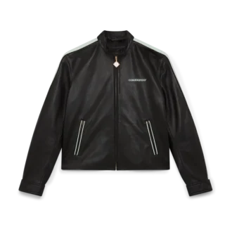 Veste de course en cuir