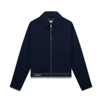 Veste de sport en laine bleu marine