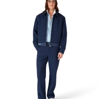 Veste de sport en laine bleu marine