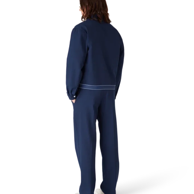 Veste de sport en laine bleu marine