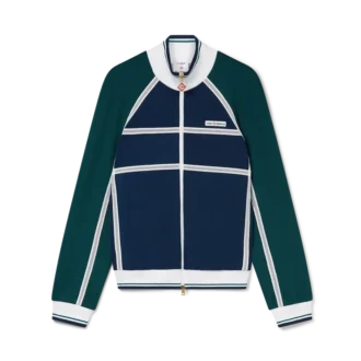 Veste de survêtement à bandes en maille