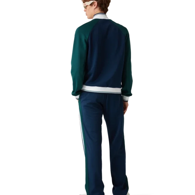 Veste de survêtement à bandes en maille