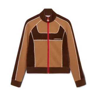 Veste de survêtement à empiècements en chenille