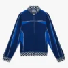 Veste de survêtement en tricot Cyber bleu marine