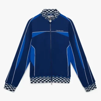 Veste de survêtement en tricot Cyber bleu marine
