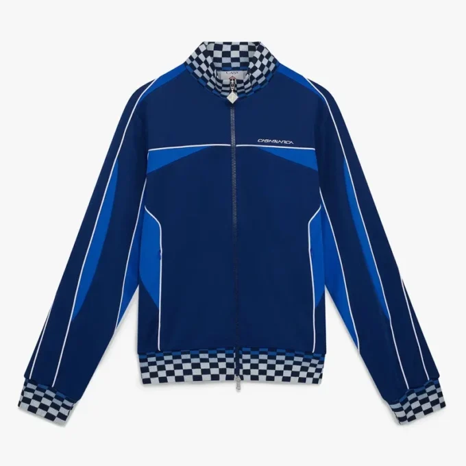 Veste de survêtement en tricot Cyber bleu marine