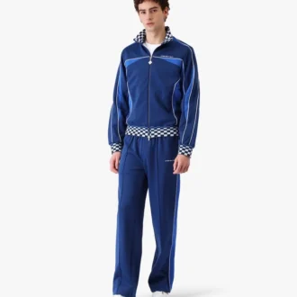 Veste de survêtement en tricot Cyber bleu marine