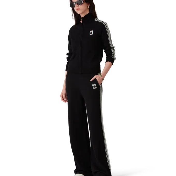 Veste de survêtement en tricot mérinos Veste de survêtement en tricot mérinos