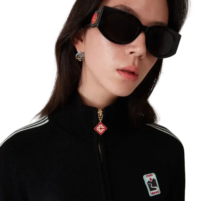 Veste de survêtement en tricot mérinos Veste de survêtement en tricot mérinos