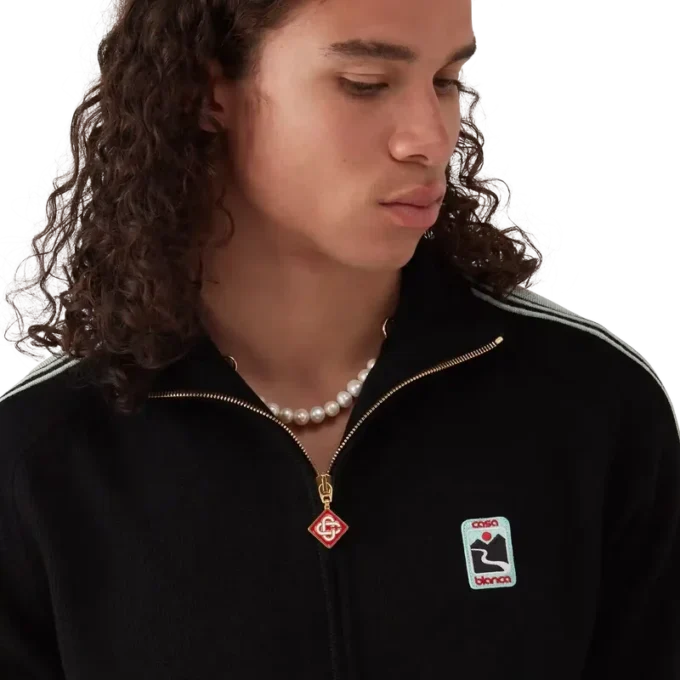 Veste de survêtement en tricot mérinos Veste de survêtement en tricot mérinos