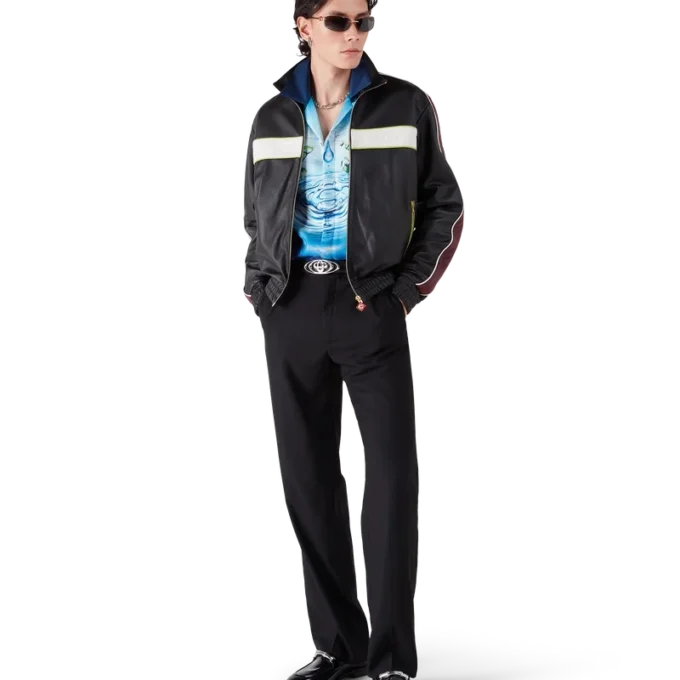 Veste en cuir noir Veste en cuir noir