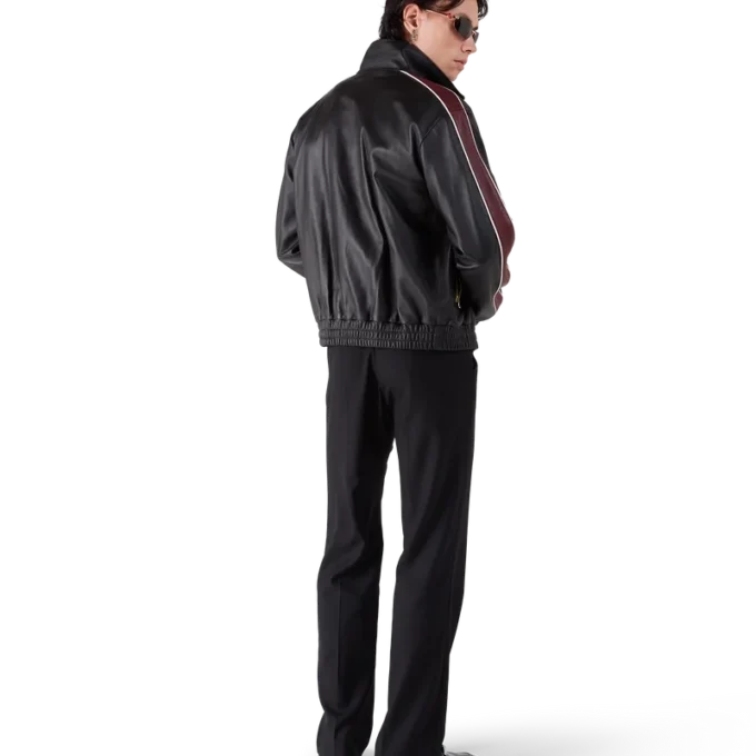 Veste en cuir noir Veste en cuir noir