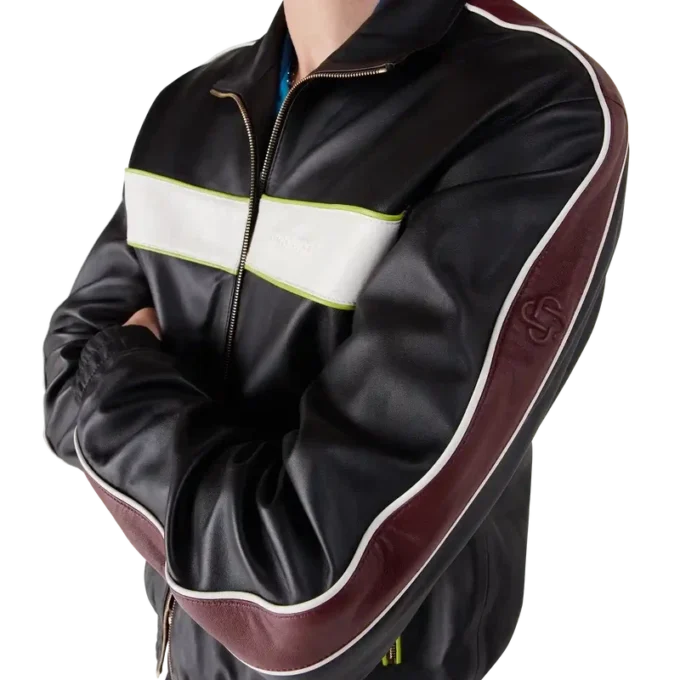 Veste en cuir noir Veste en cuir noir