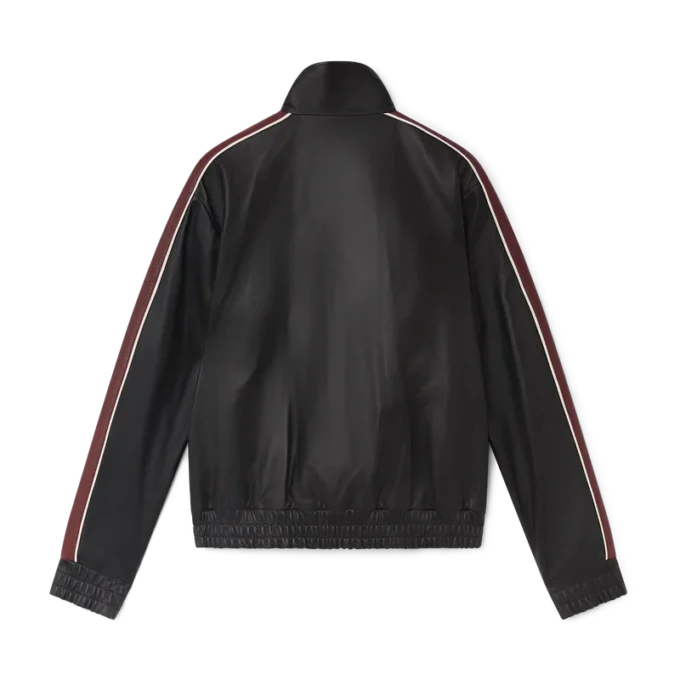 Veste en cuir noir Veste en cuir noir