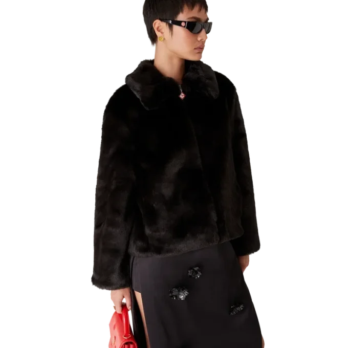 Veste en fausse fourrure