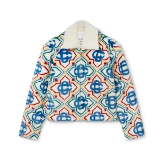 Veste en fausse fourrure jacquard