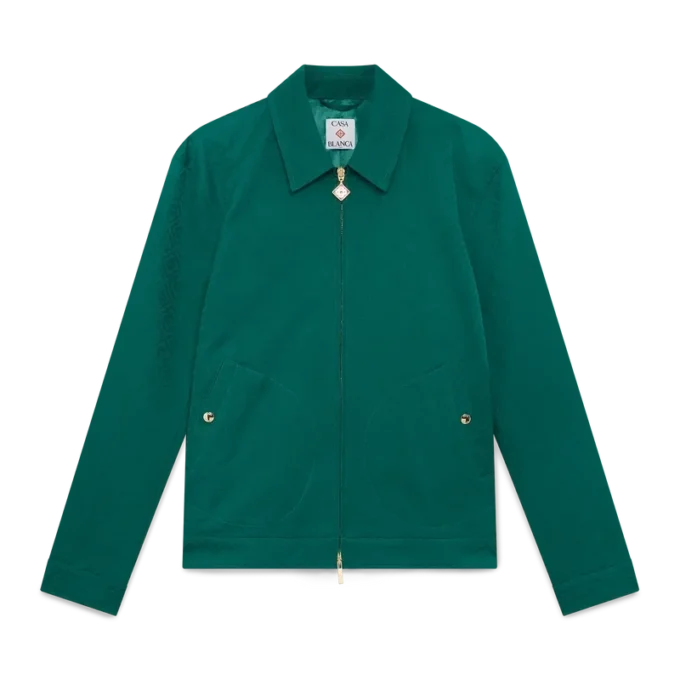 Veste en jacquard monogramme coton