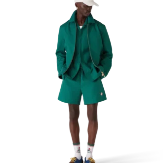 Veste en jacquard monogramme coton