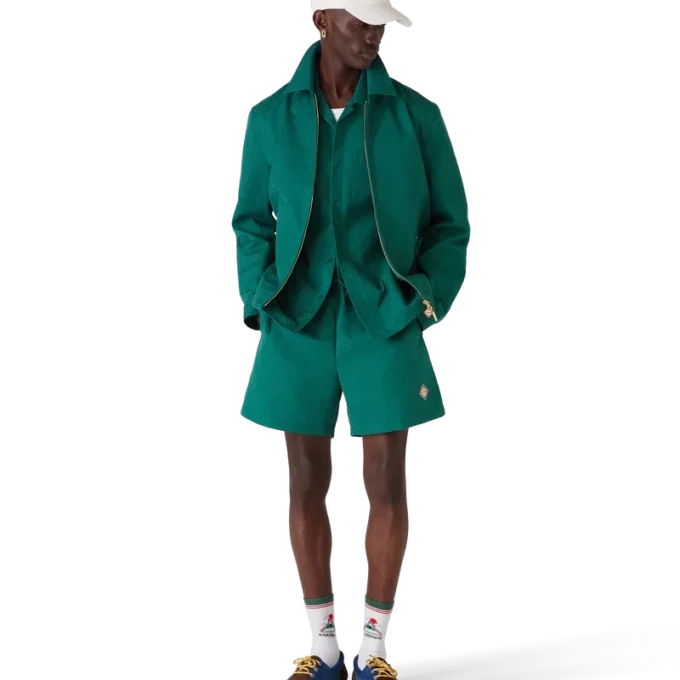 Veste en jacquard monogramme coton