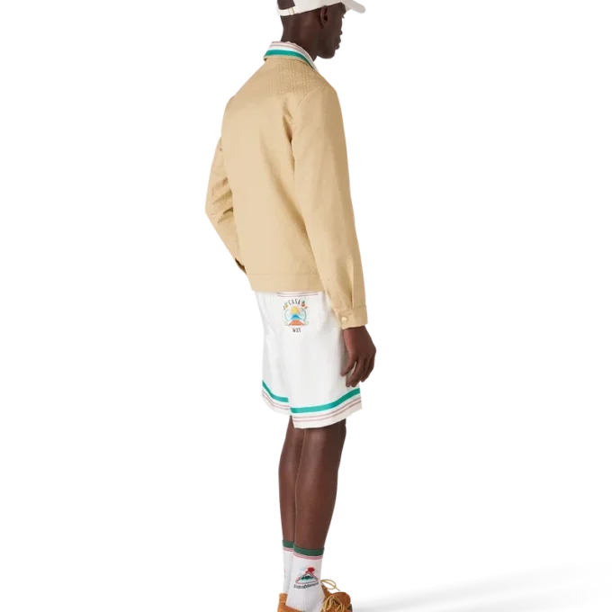 Veste en jacquard monogramme coton