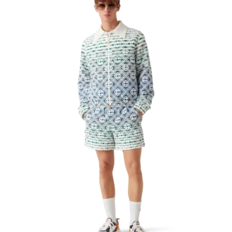 Veste en tissu éponge dégradé Monogram