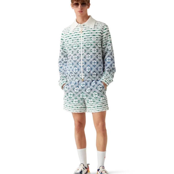 Veste en tissu éponge dégradé Monogram Veste en tissu éponge dégradé Monogram