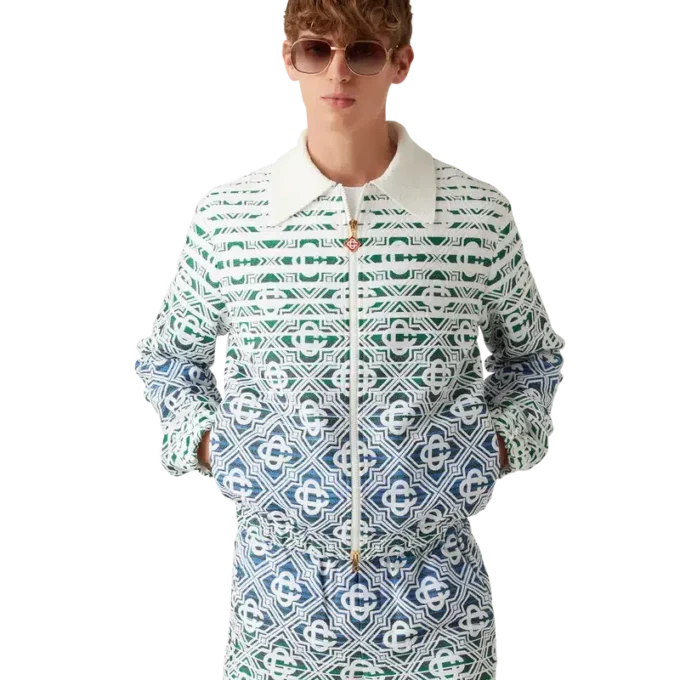 Veste en tissu éponge dégradé Monogram Veste en tissu éponge dégradé Monogram