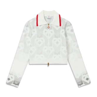 Veste en tissu éponge à motif Monogram Heart dégradé