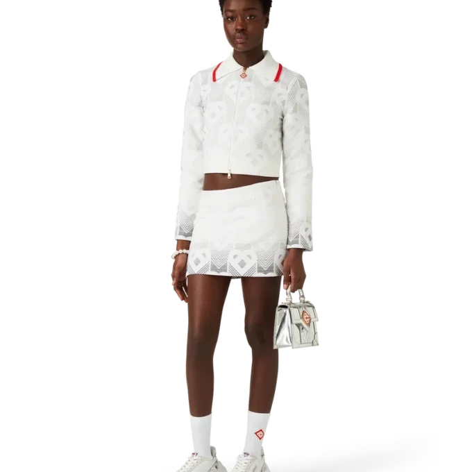 Veste en tissu éponge à motif Monogram Heart dégradé