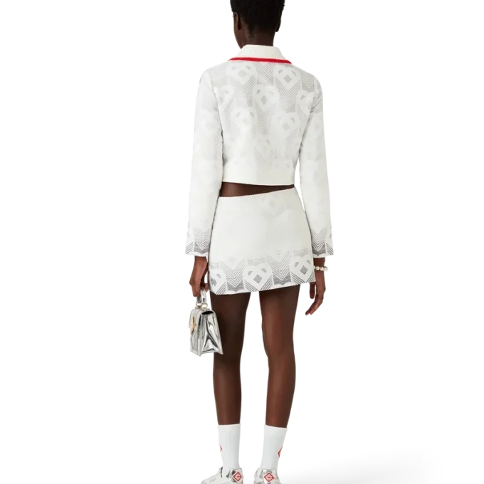 Veste en tissu éponge à motif Monogram Heart dégradé