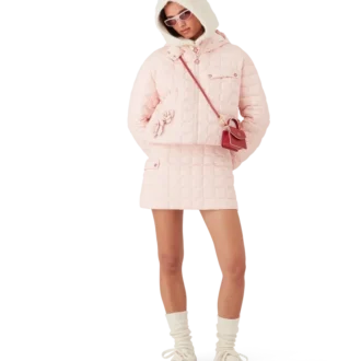 Veste matelassée à capuche en nylon