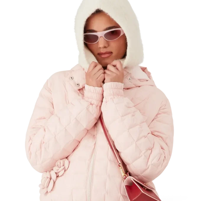 Veste matelassée à capuche en nylon