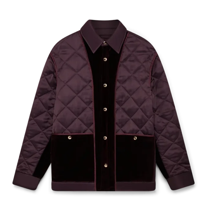 Veste matelassée en satin