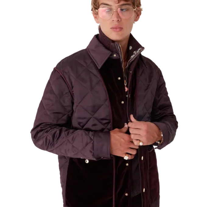 Veste matelassée en satin