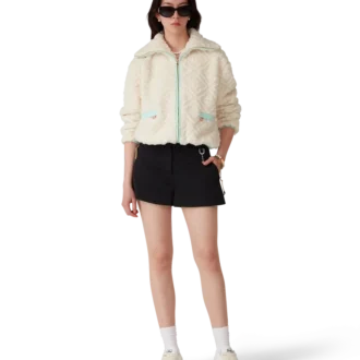 Veste polaire jacquard Monogram