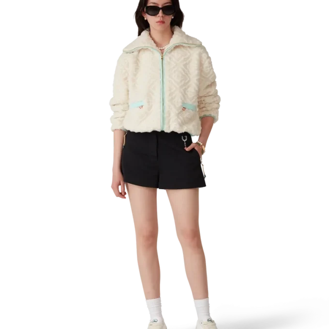 Veste polaire jacquard Monogram