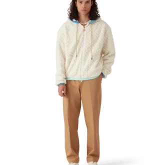 Veste polaire jacquard Monogram