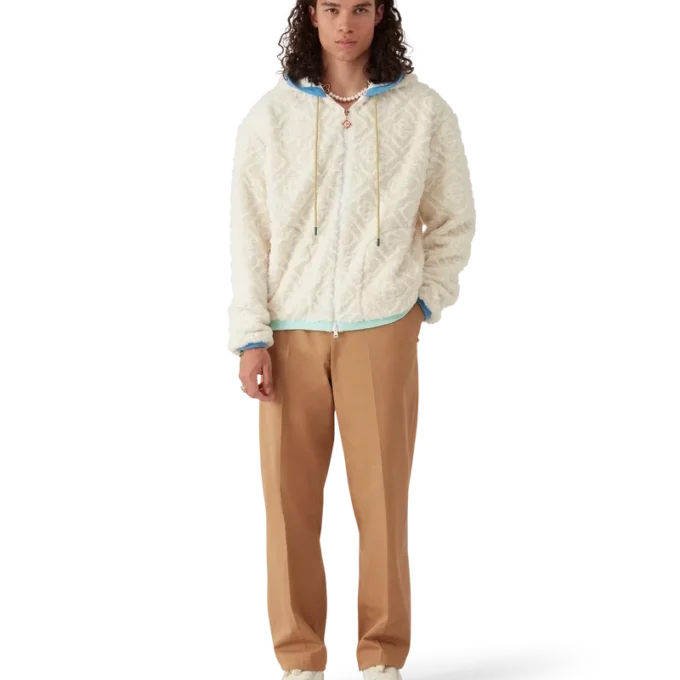 Veste polaire jacquard Monogram