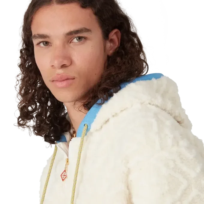 Veste polaire jacquard Monogram